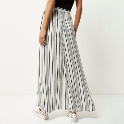 White stripe maxi skirt